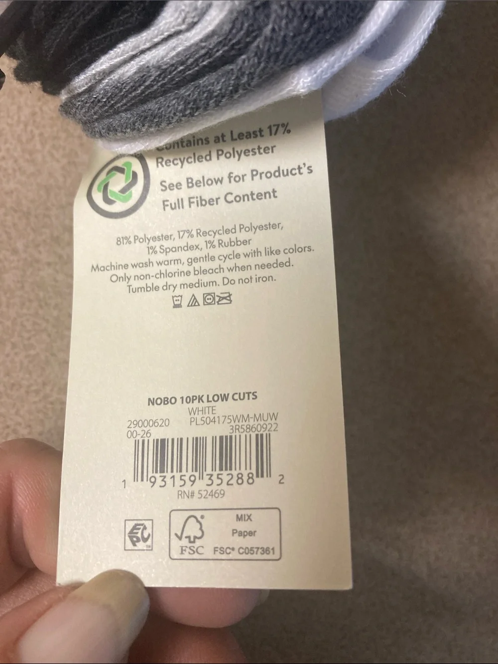 No Boundaries White low cut Socks with Black Smiley Pattern 10 pack